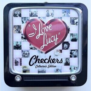 I Love Lucy Checkers Collectors Edition In TV Shaped Lunchbox Tin Complete